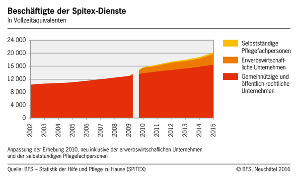 Beschäftigung Spitex-Dienste